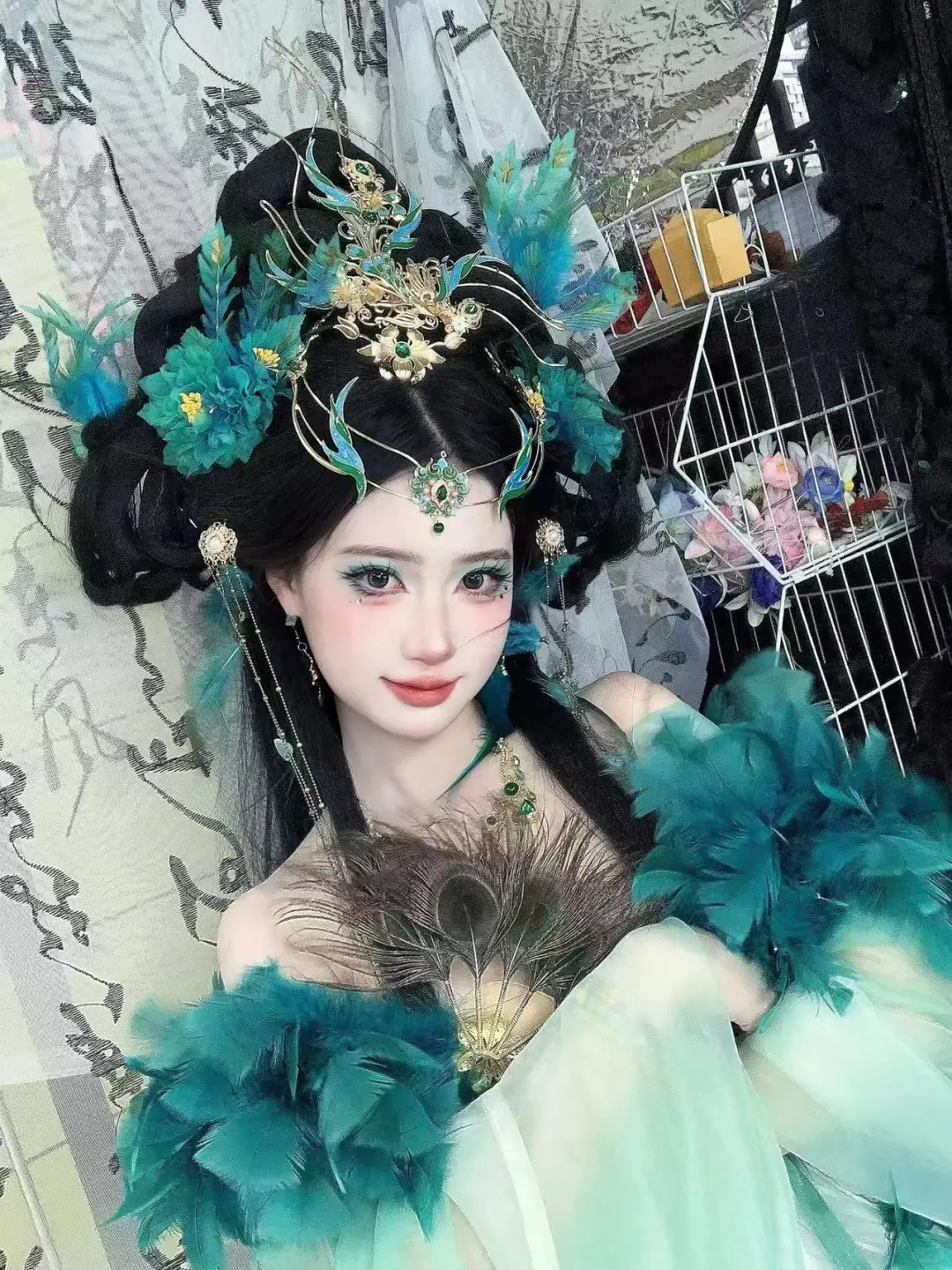 杭州妆造|破碎感拉满的妖艳蓝孔雀