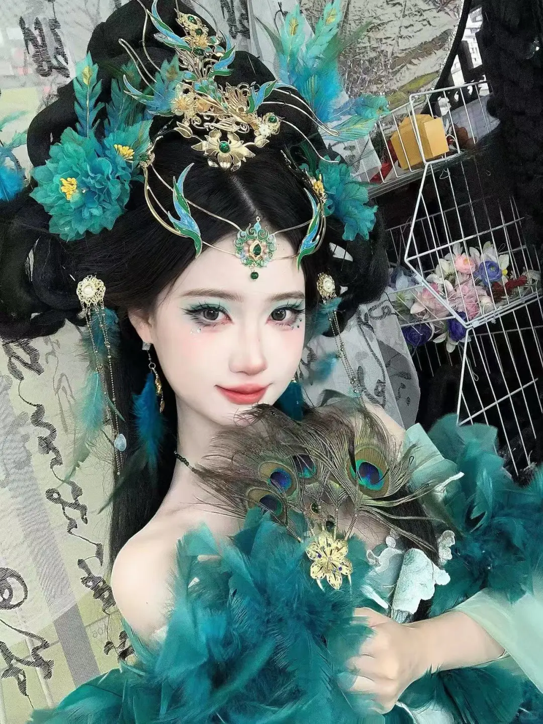 杭州妆造|破碎感拉满的妖艳蓝孔雀