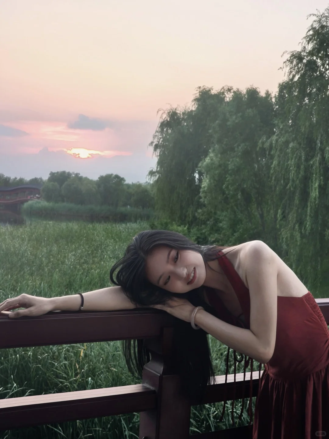 夏日一抹红