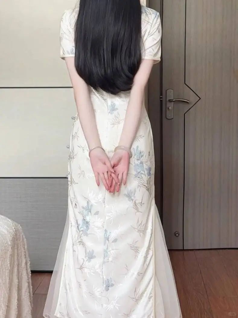 新中式抹茶改良旗袍🍃今夏少女连衣裙！
