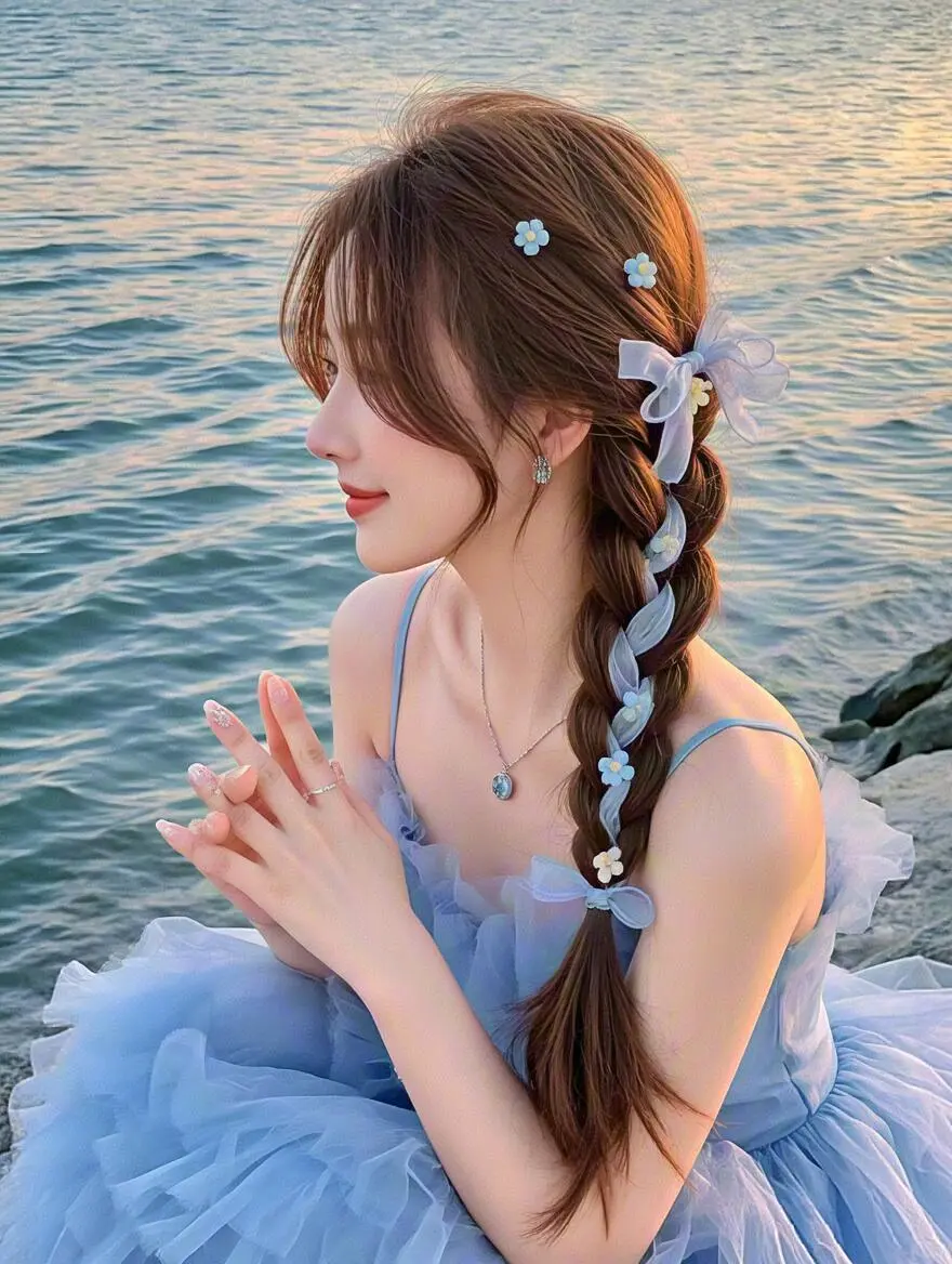 海边女生头像
