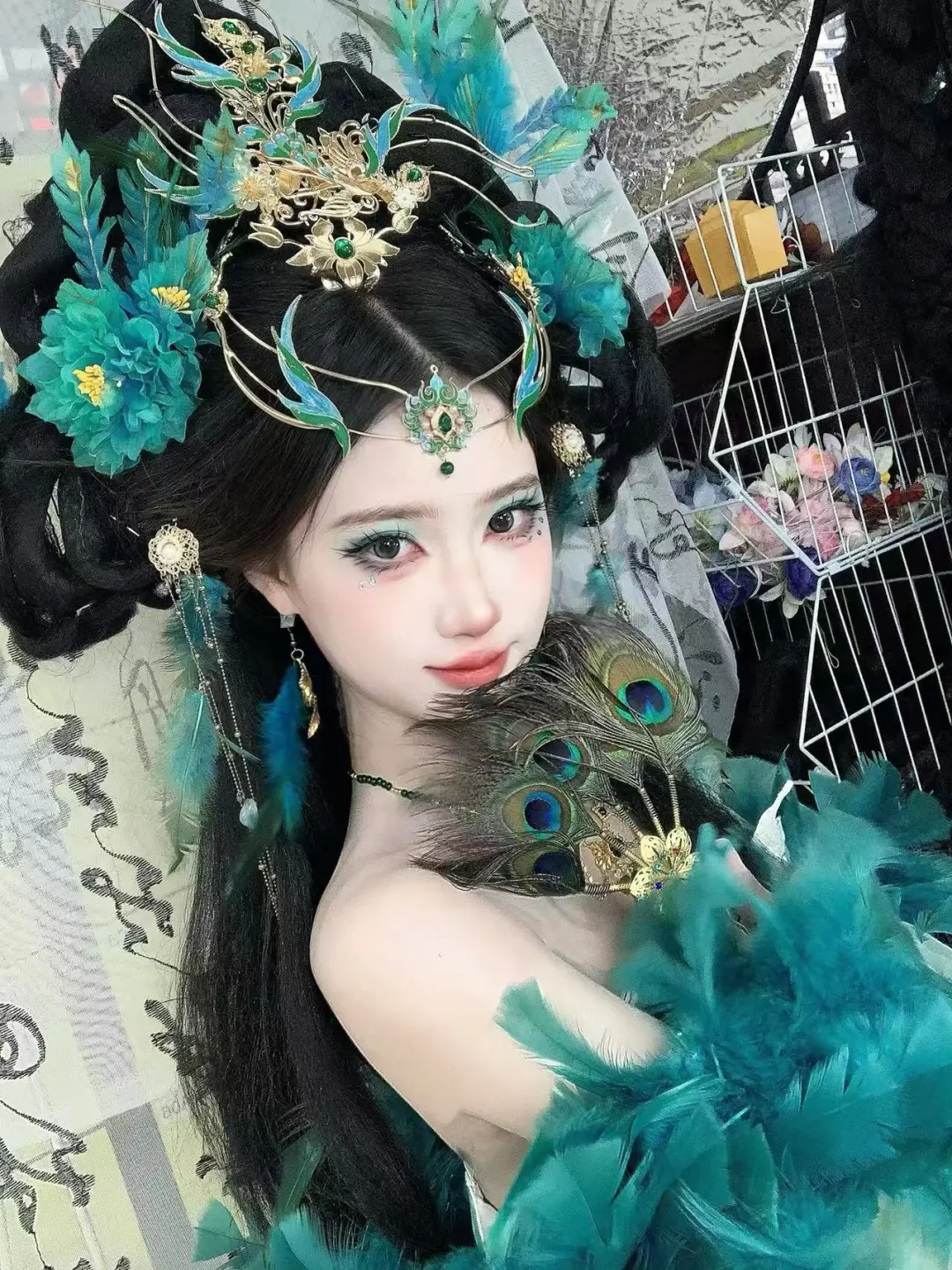 杭州妆造|破碎感拉满的妖艳蓝孔雀