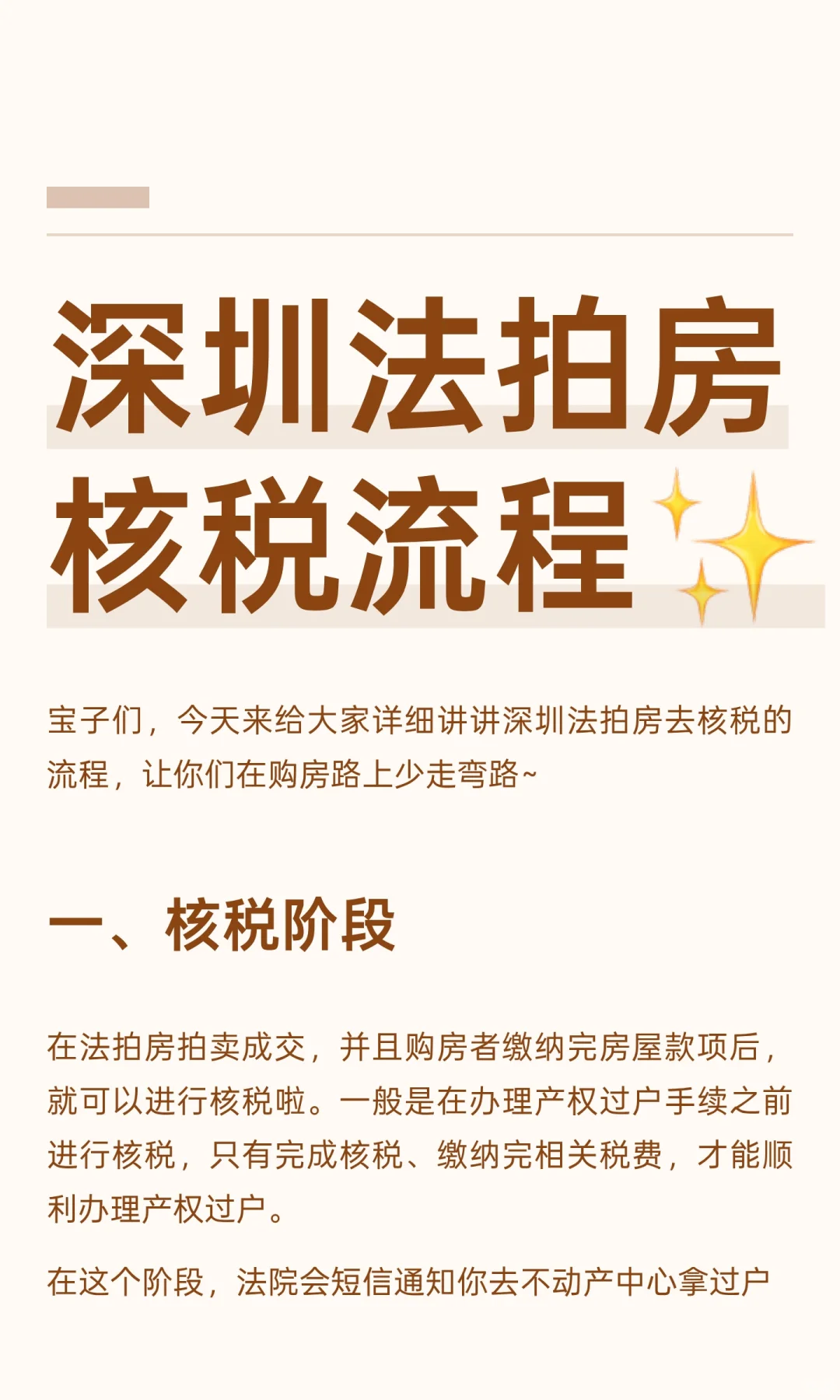 深圳法拍房核税流程✨