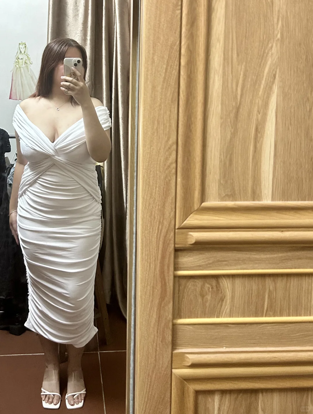 160cm 150斤希腊裙｜但朋友说像蚕蛹