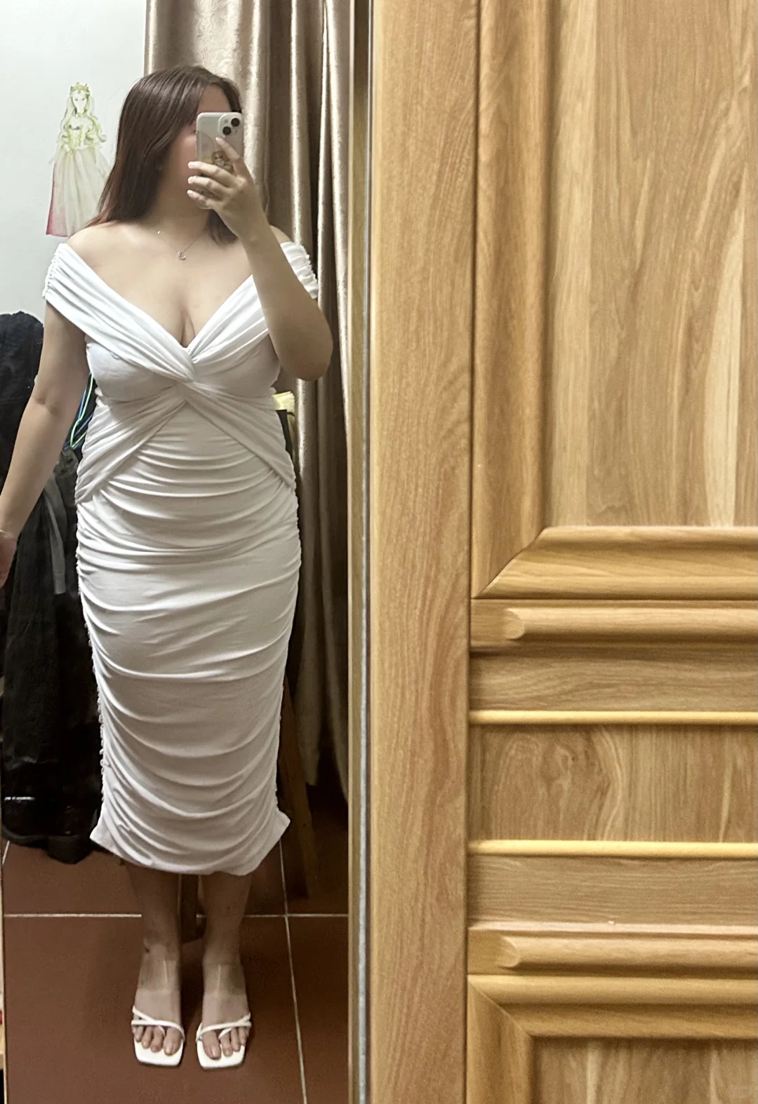 160cm 150斤希腊裙｜但朋友说像蚕蛹