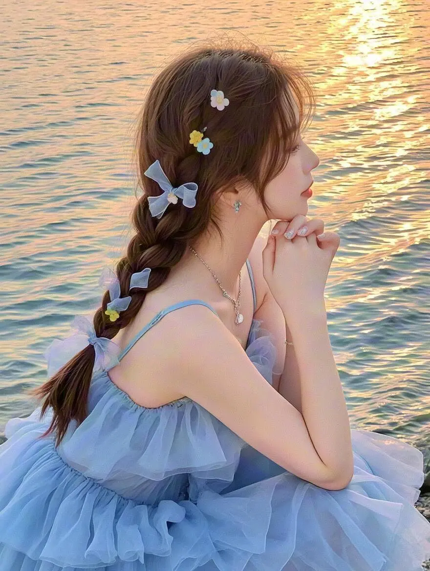 海边女生头像