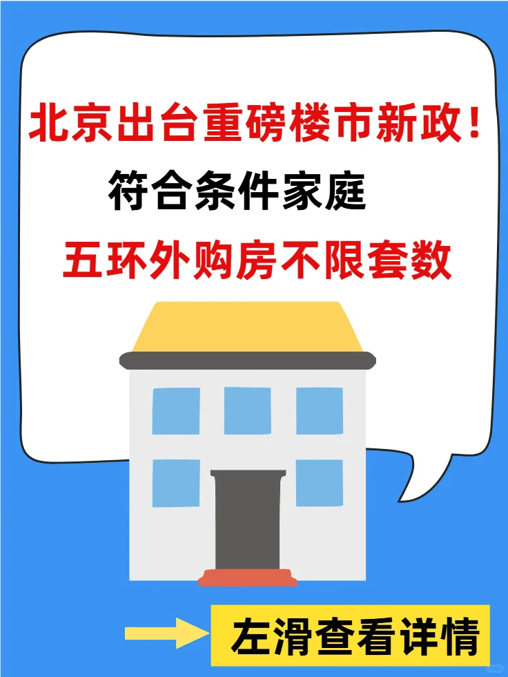 最新出台！北京重磅楼市新政！