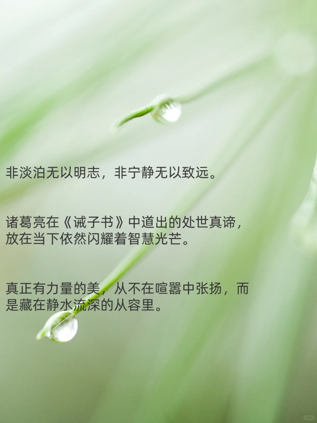 女孩子最好的气质，一身静气～