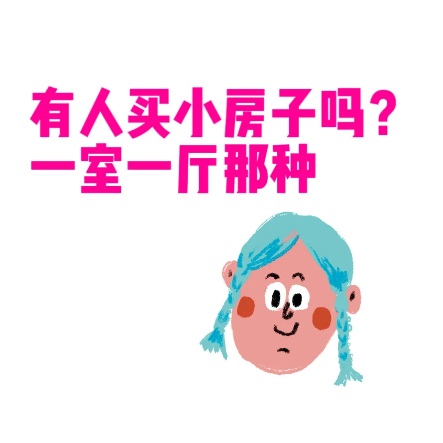 有人买小房子吗？一室一厅那种！