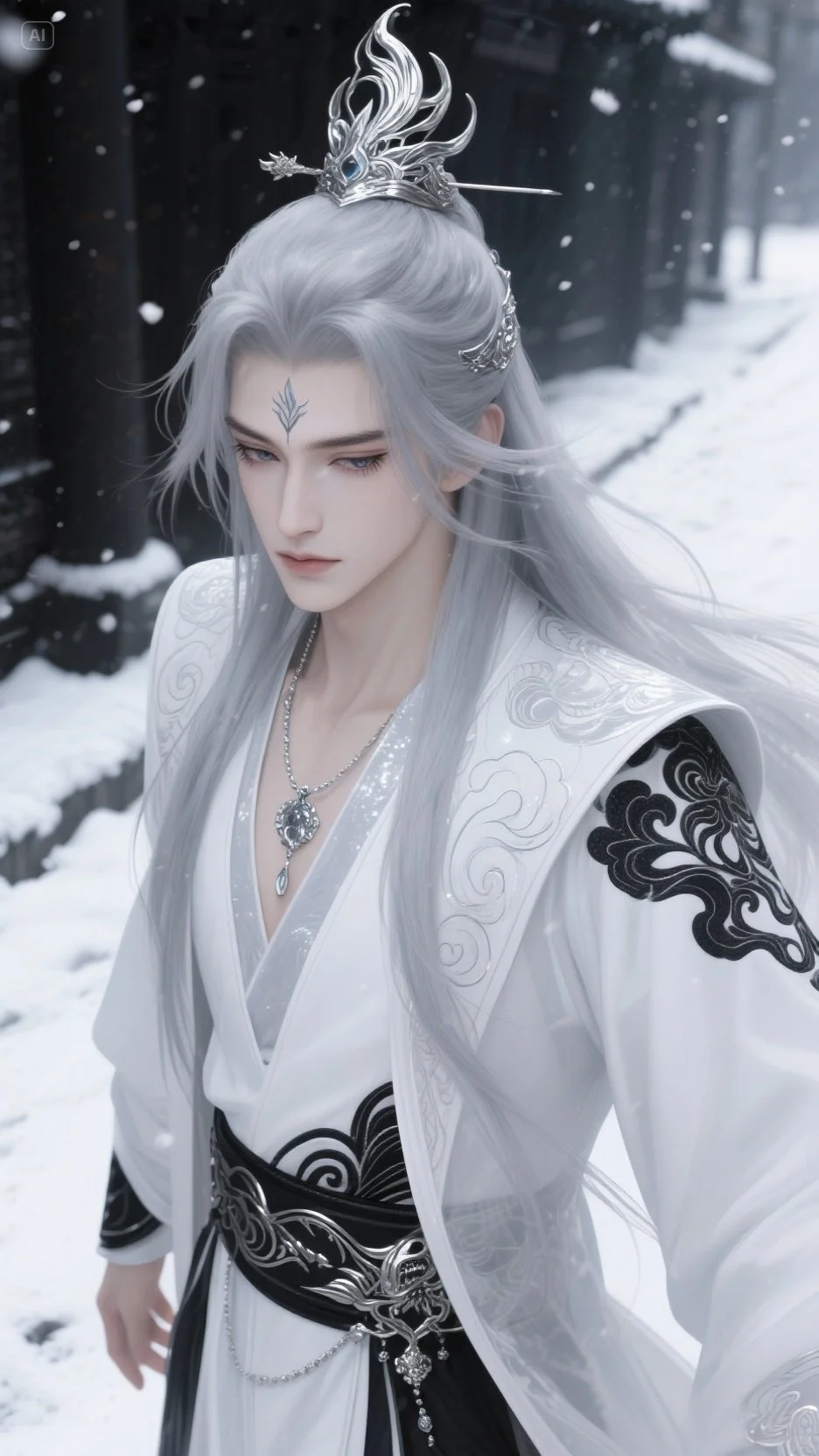 AI画的男主