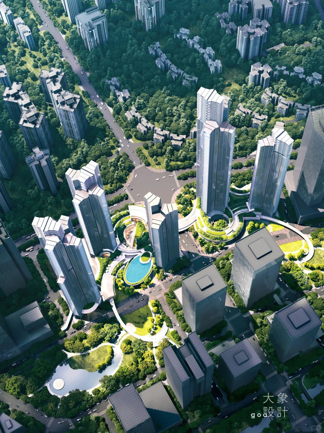 包容的“X” | goa为深圳湾提案超高层住宅