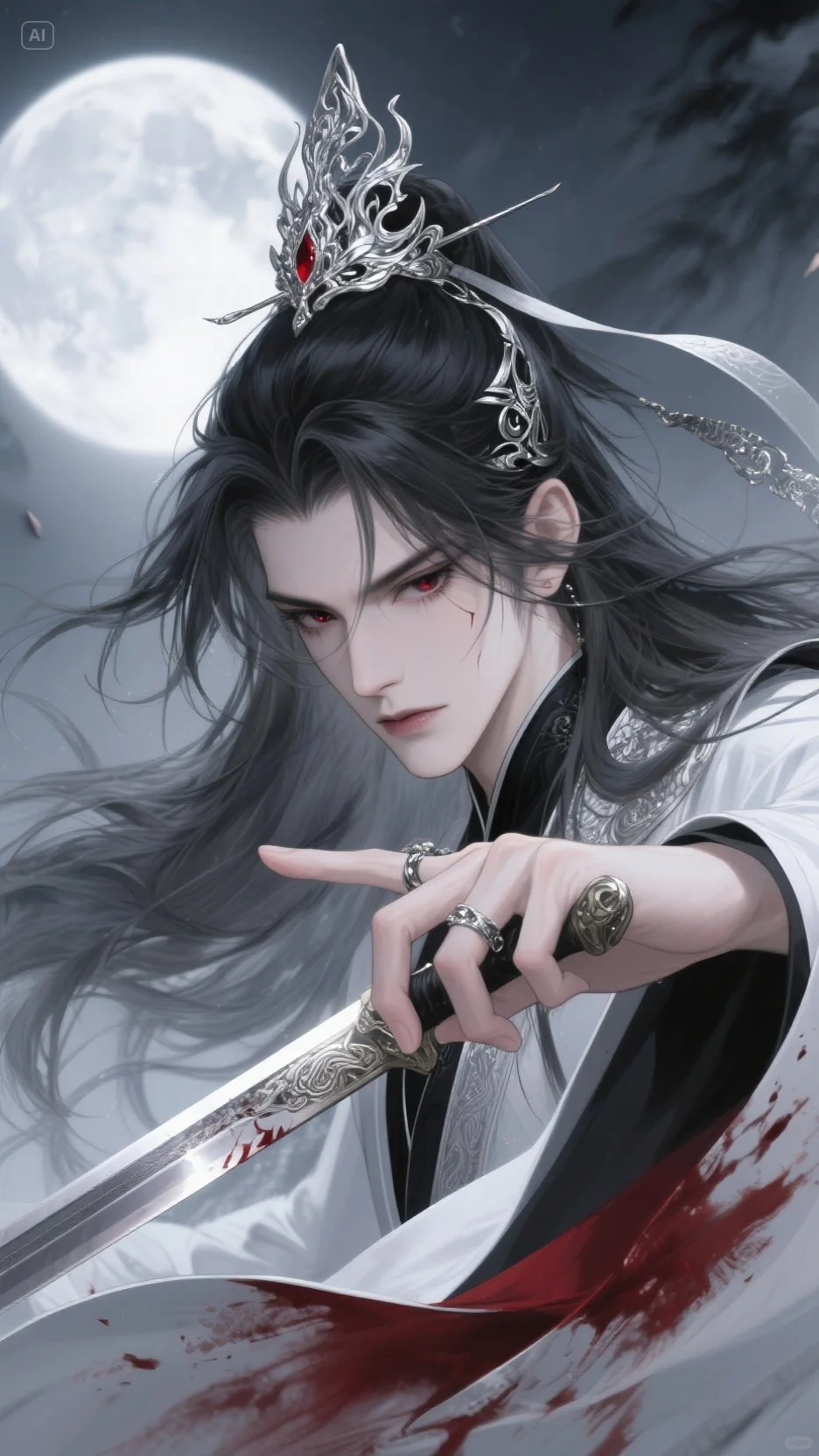 AI画的男主