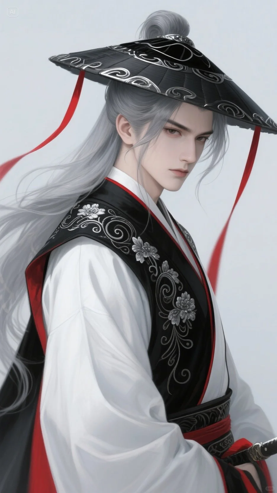 AI画的男主