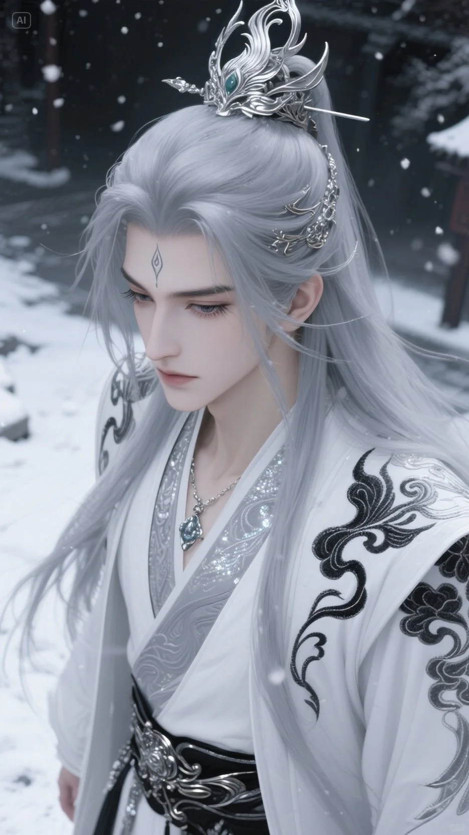 AI画的男主