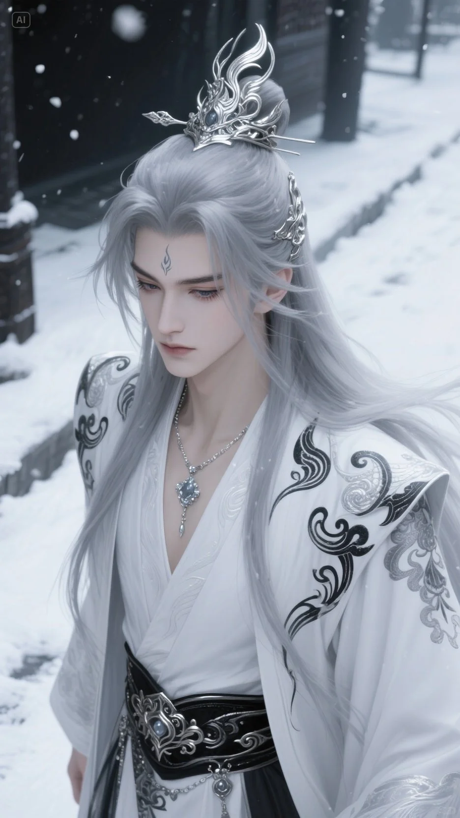 AI画的男主