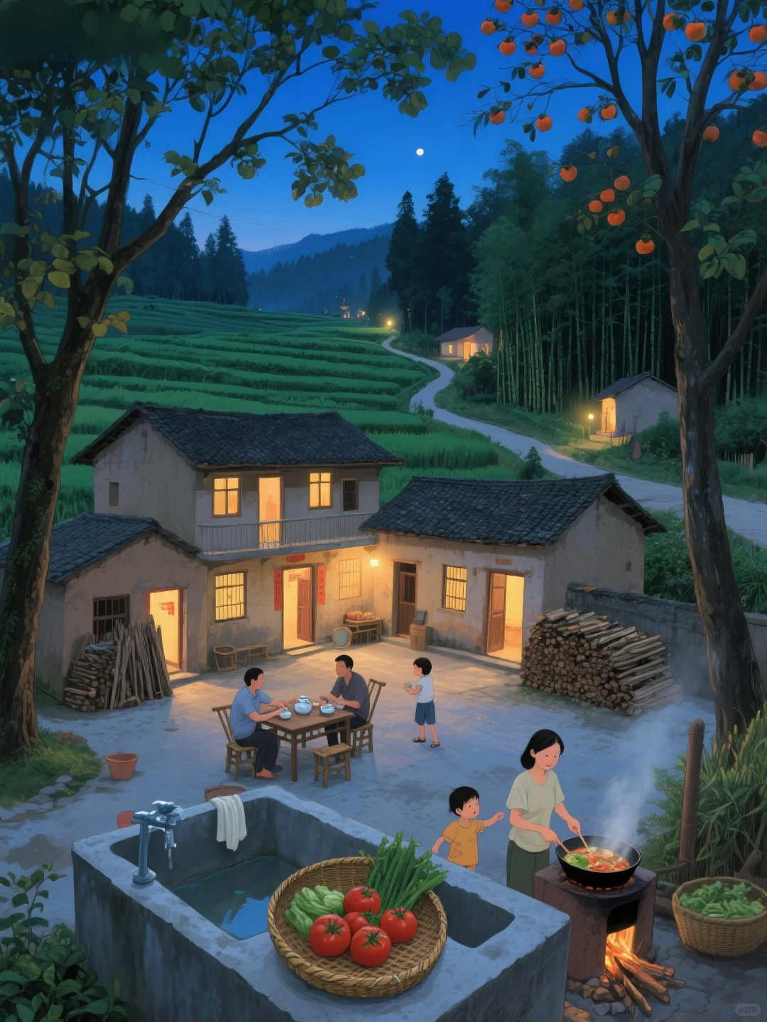 你想在哪一个家住一晚？