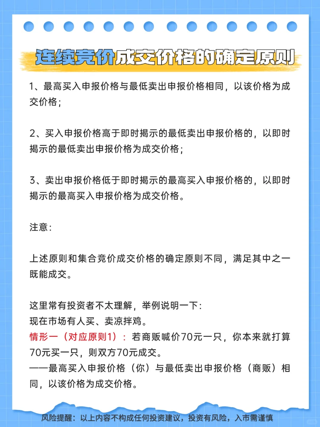 基础交易规则系列之--成交规则