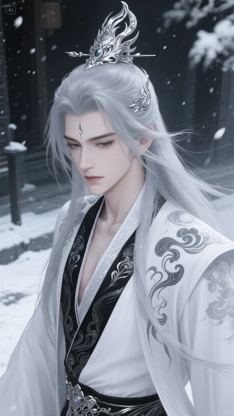 AI画的男主