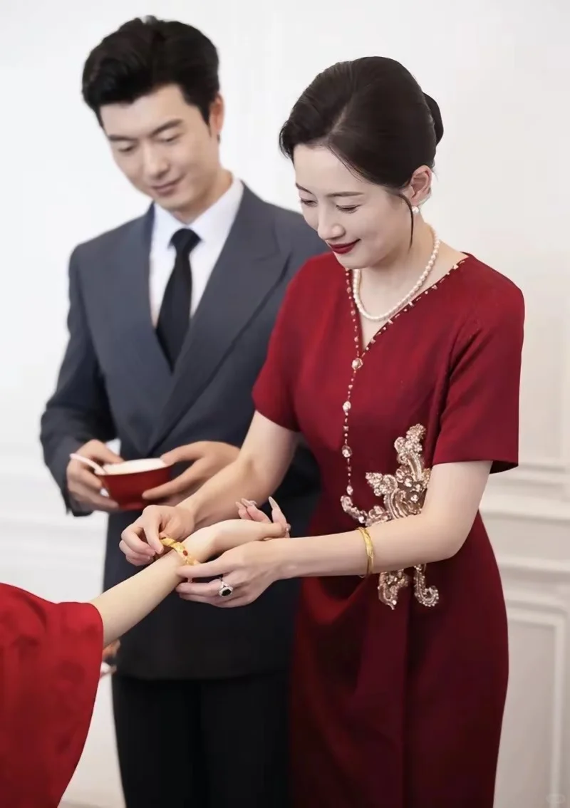 喜妈妈喜婆婆礼服旗袍