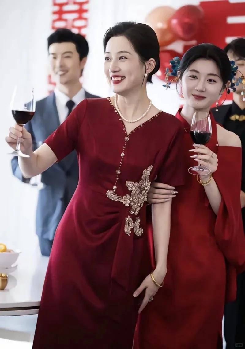 喜妈妈喜婆婆礼服旗袍