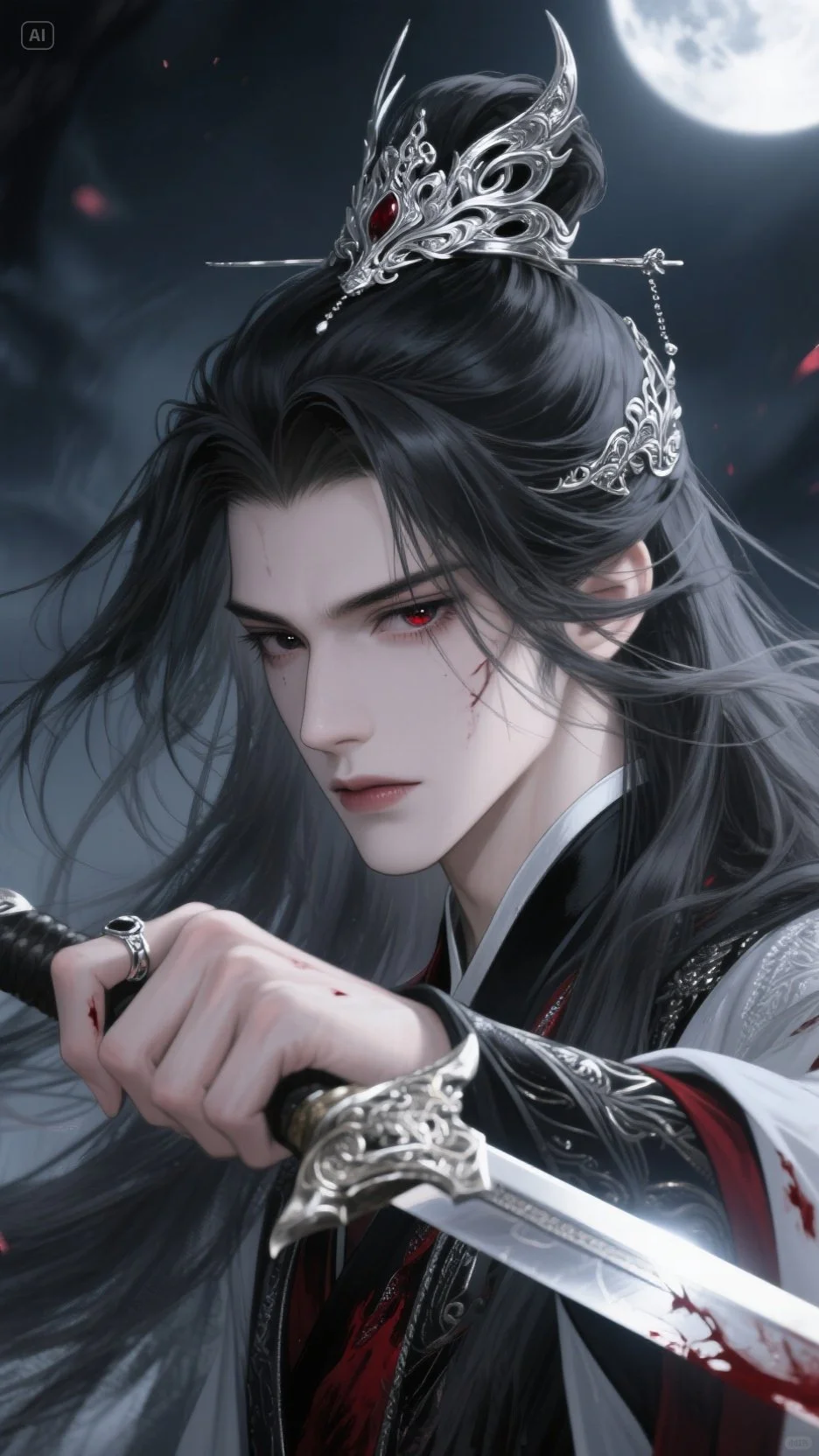 AI画的男主