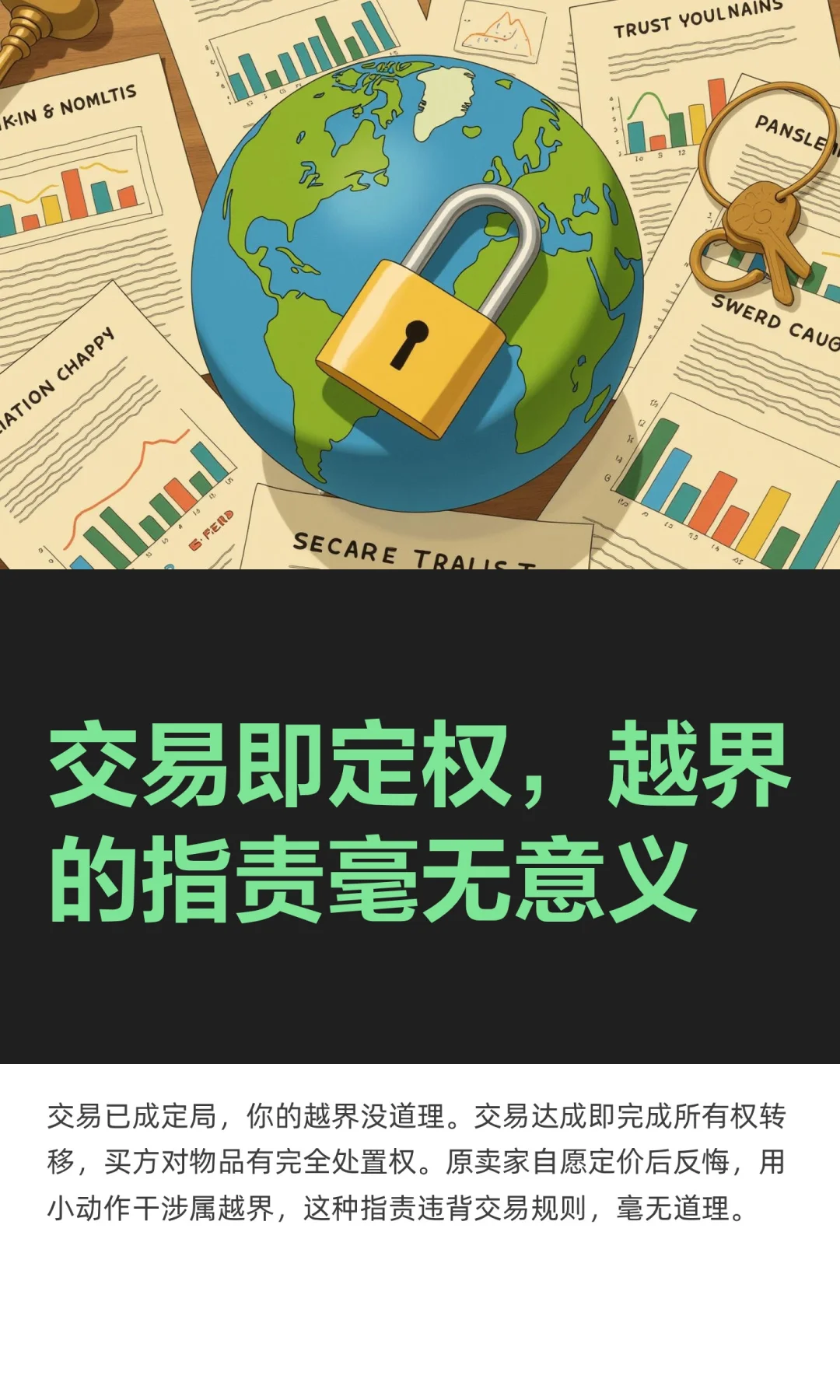 交易即定权，越界的指责毫无意义