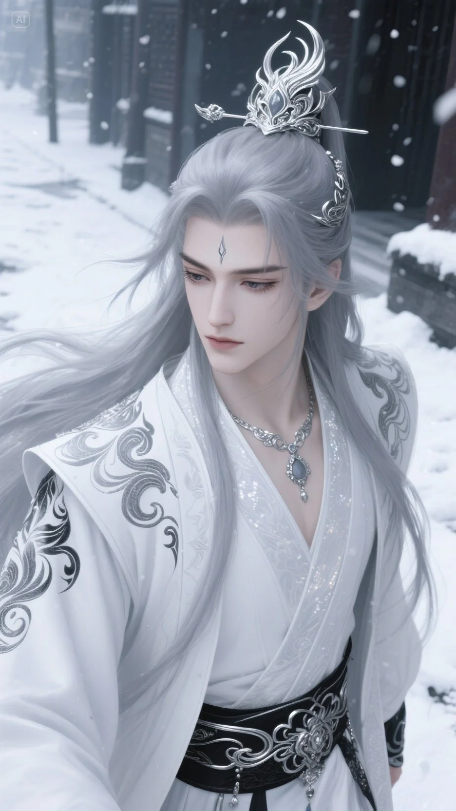 AI画的男主