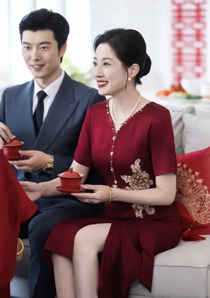 喜妈妈喜婆婆礼服旗袍