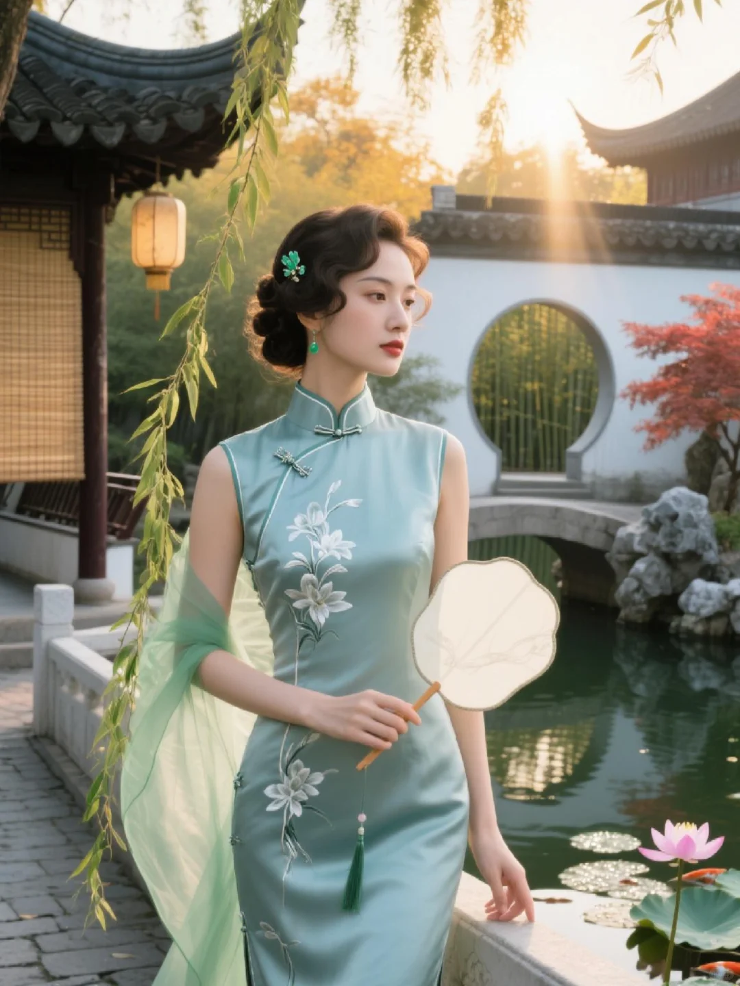 旗袍入画，气质如兰🌸