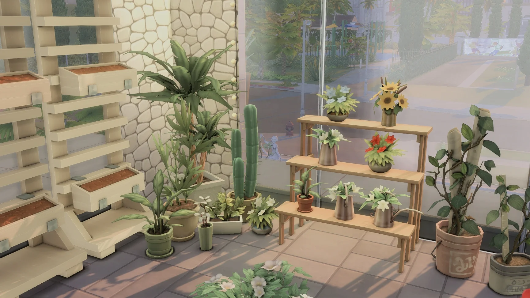 Sims4 NOCC建房：现代风玻璃住宅