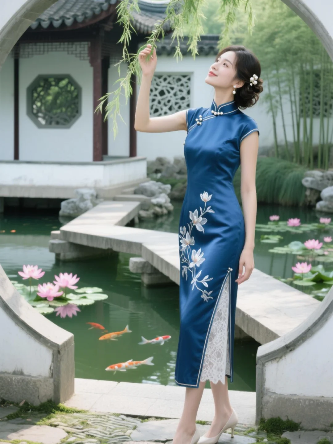 旗袍入画，气质如兰🌸