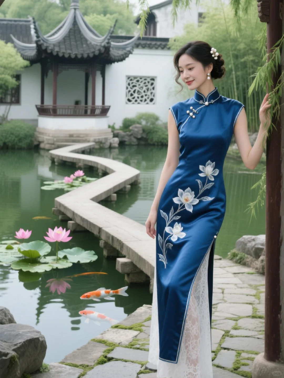 旗袍入画，气质如兰🌸