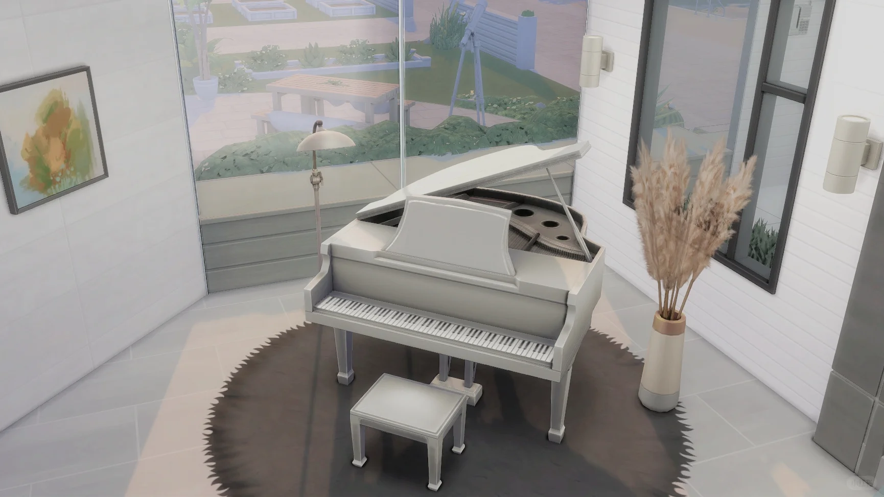 Sims4 NOCC建房：现代风玻璃住宅