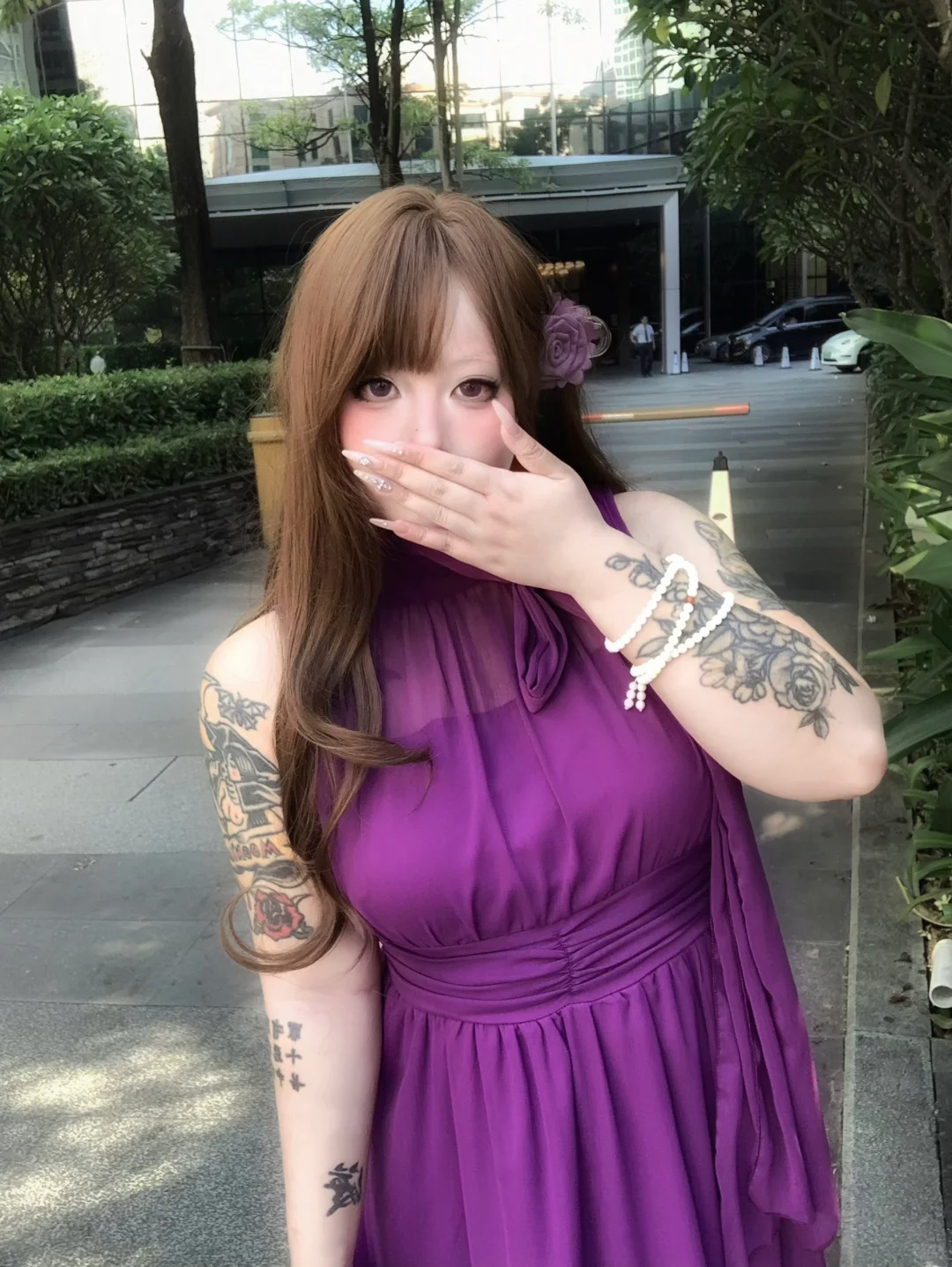 妻とのデート💜微胖清楚系姐姐感穿搭🐾
