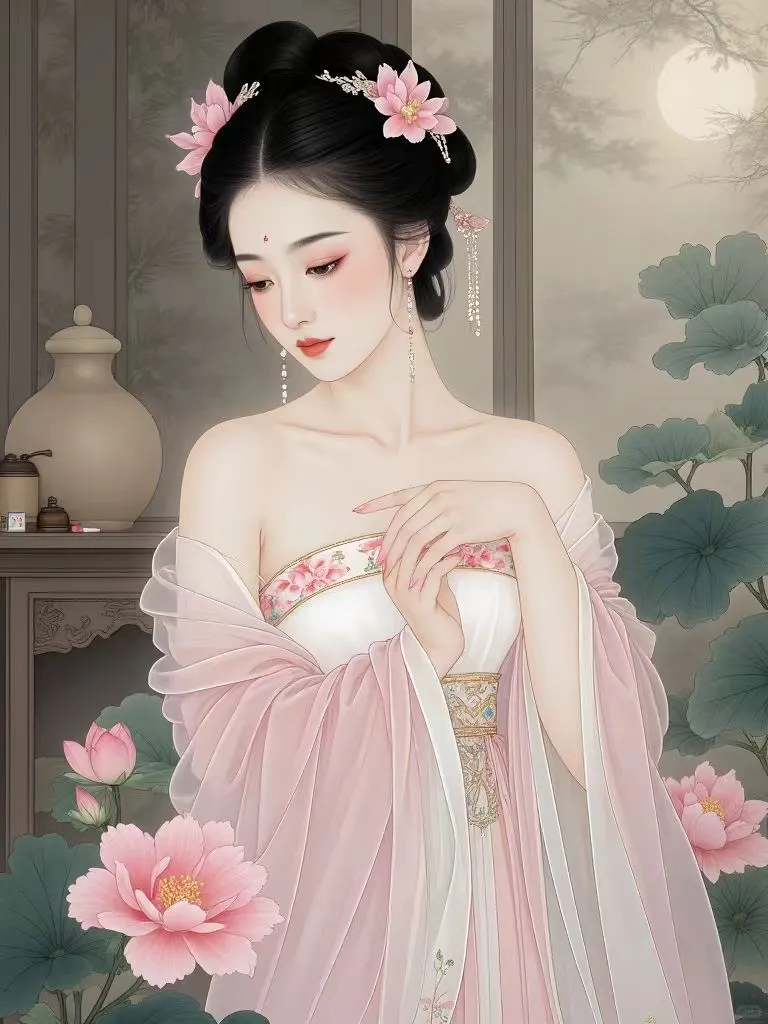 芙蓉帐暖度春宵……。