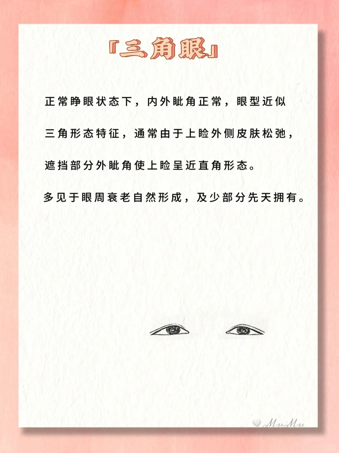 小说常见的11种眼睛类型🔥图解❗写作素材