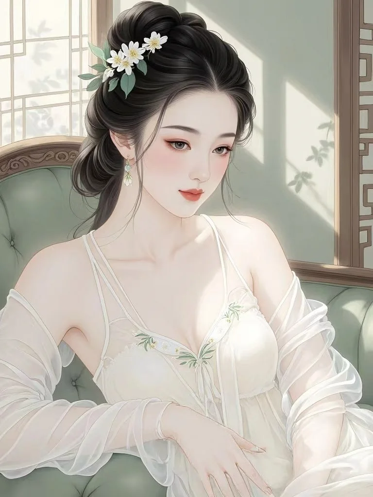 芙蓉帐暖度春宵……。