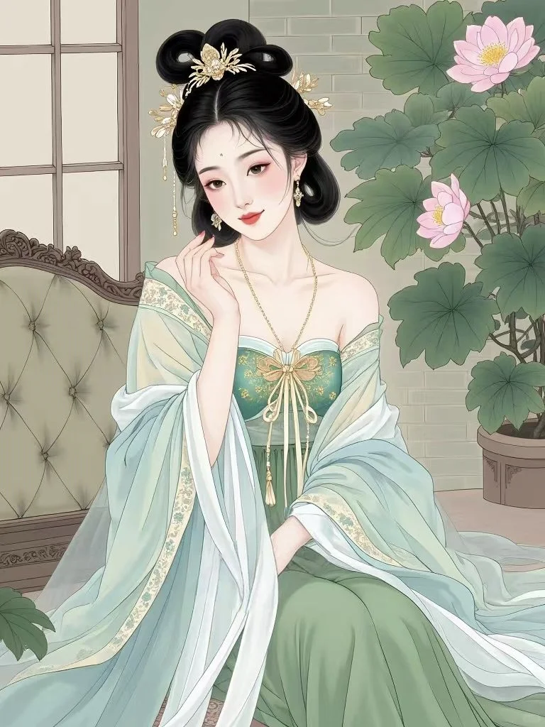 芙蓉帐暖度春宵……。