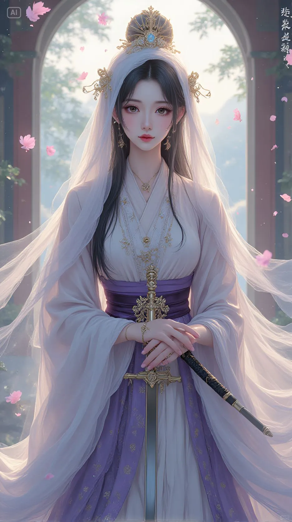 仙女图，清冷系的美