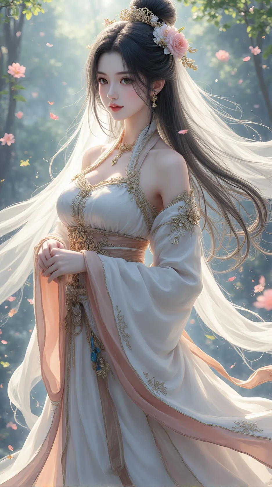仙女图，清冷系的美