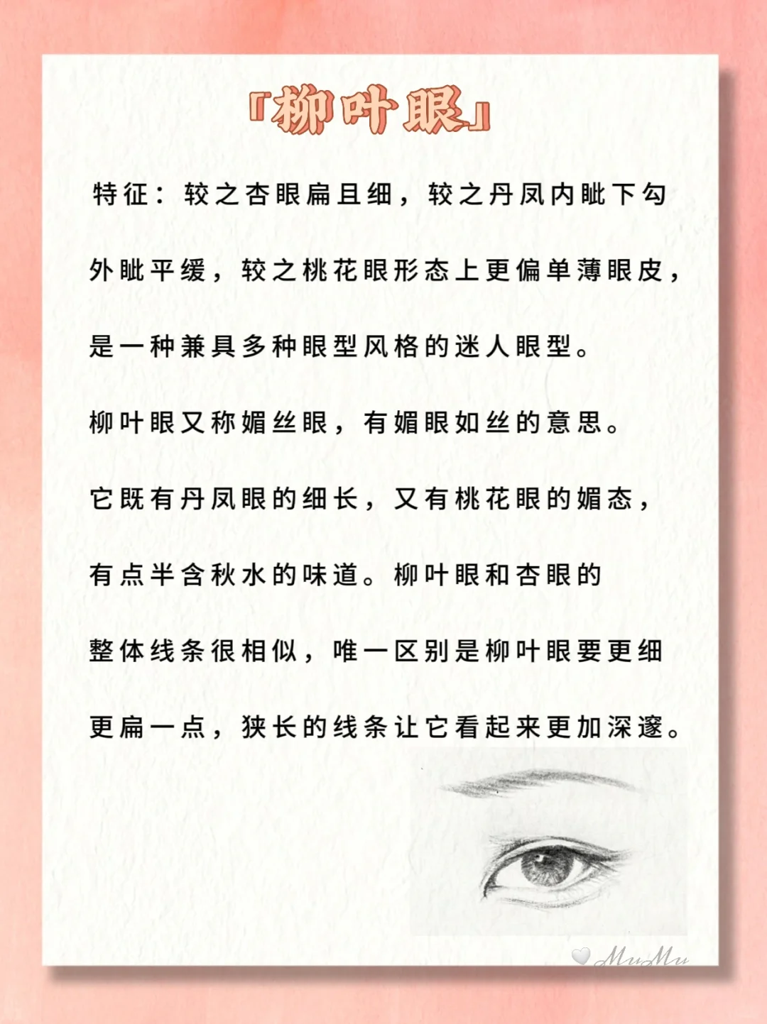 小说常见的11种眼睛类型🔥图解❗写作素材