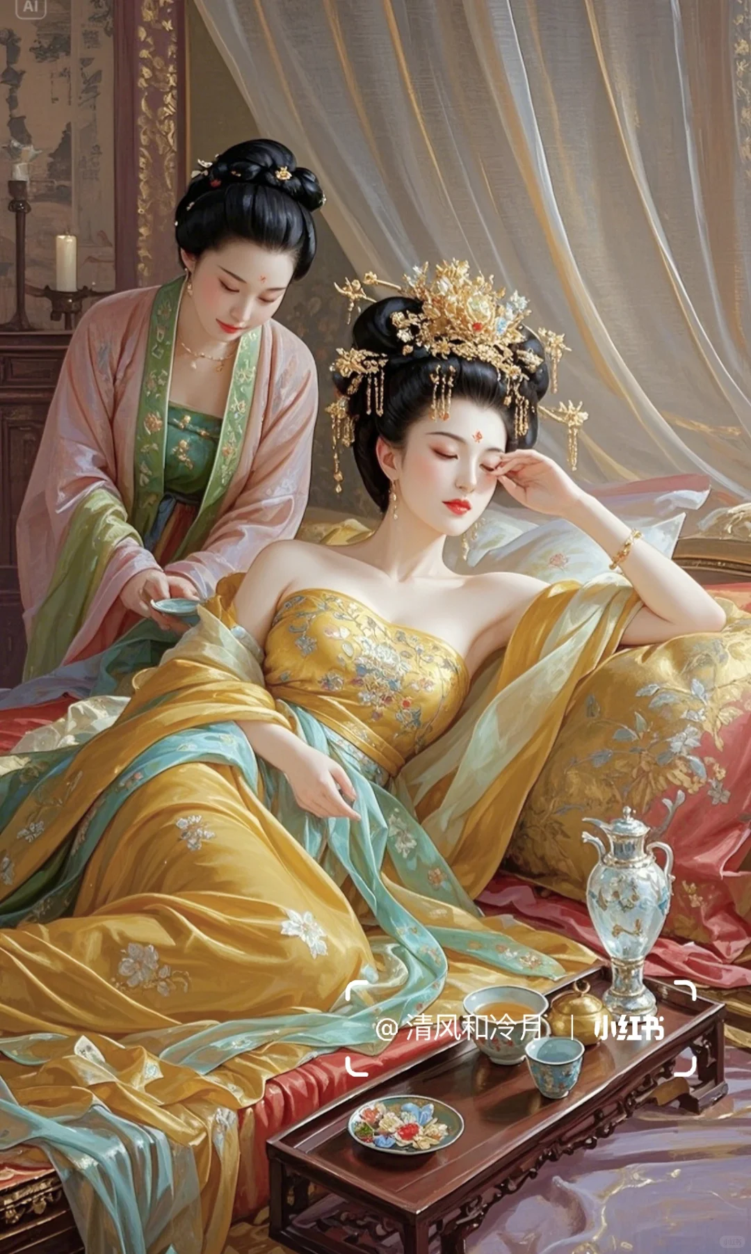 独坐黄昏谁是伴，紫薇花对紫薇郎。