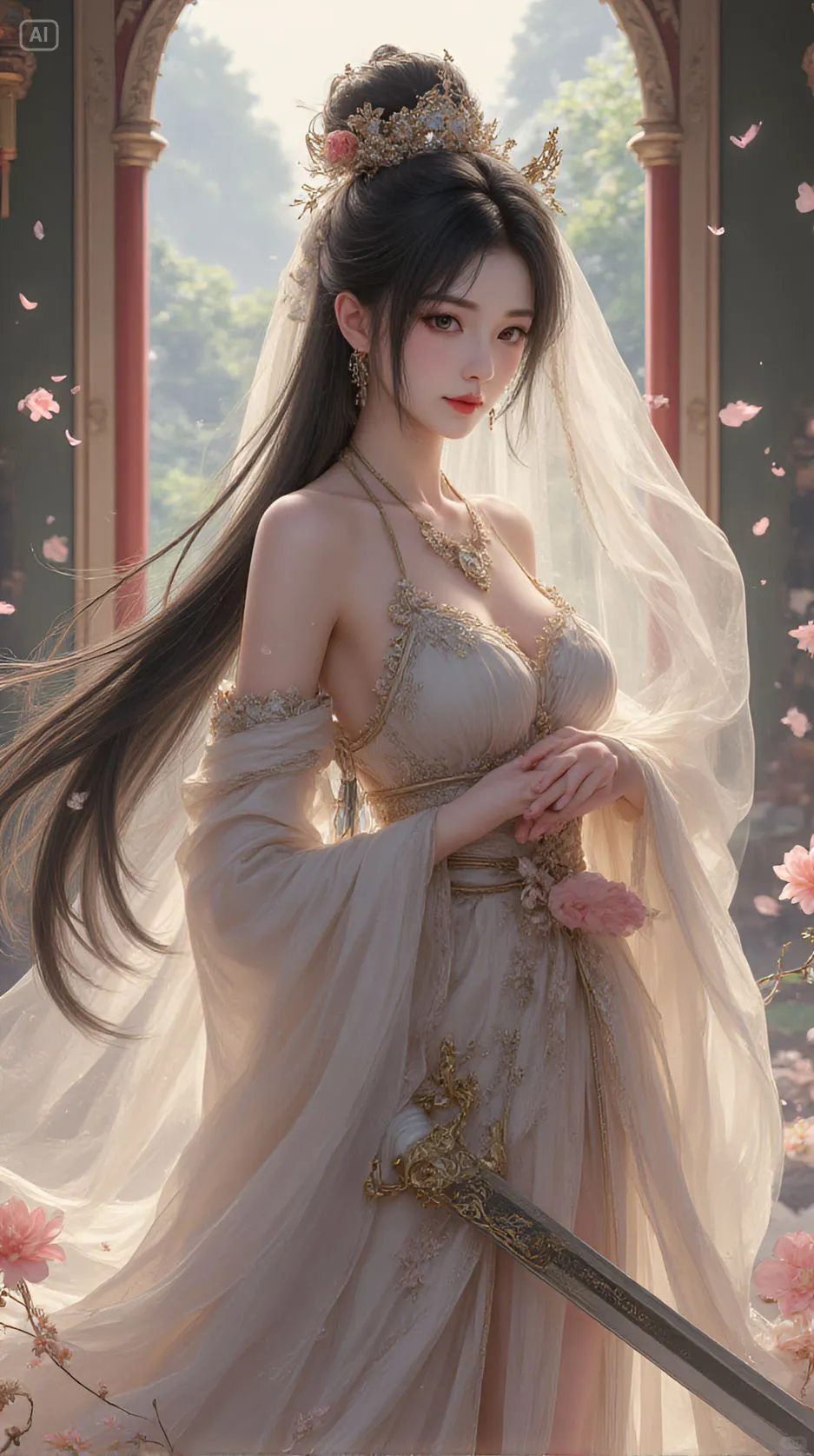 仙女图，清冷系的美