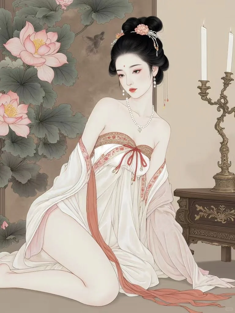 芙蓉帐暖度春宵……。