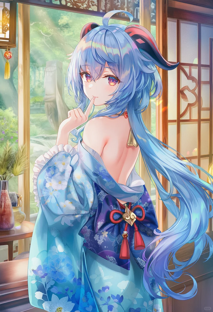 夏日、沙滩、焰火、美少女丨椰羊甘雨！