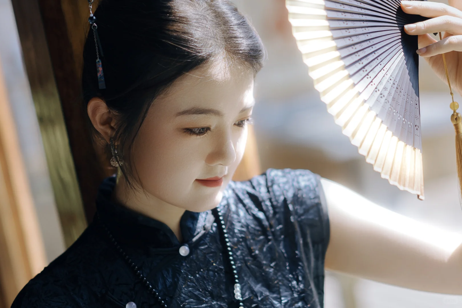 出片啦！今天旗袍，沉浸在夏日阳光里！