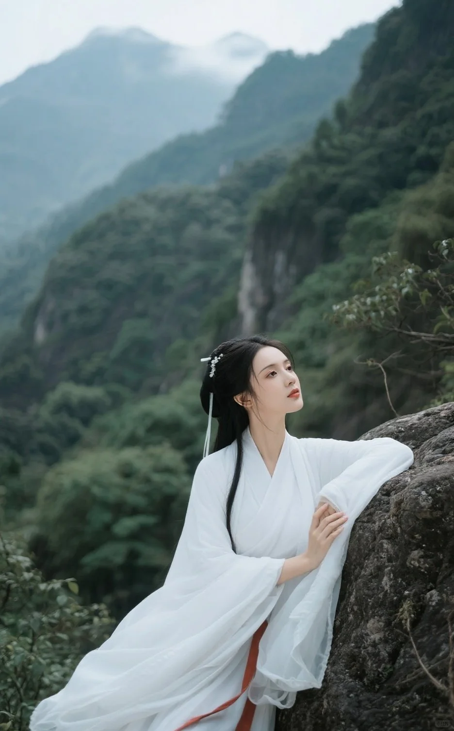 📸古风白衣仙女山景写真 | 绝美拍照指南