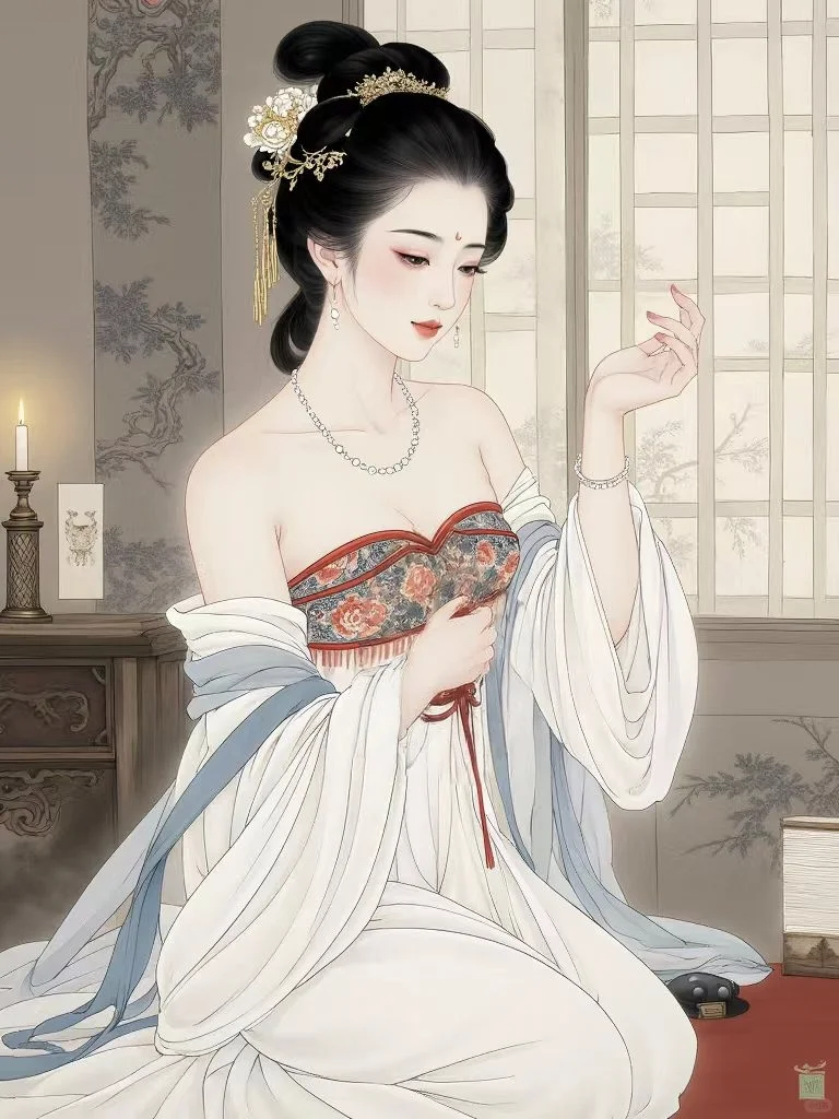 芙蓉帐暖度春宵……。