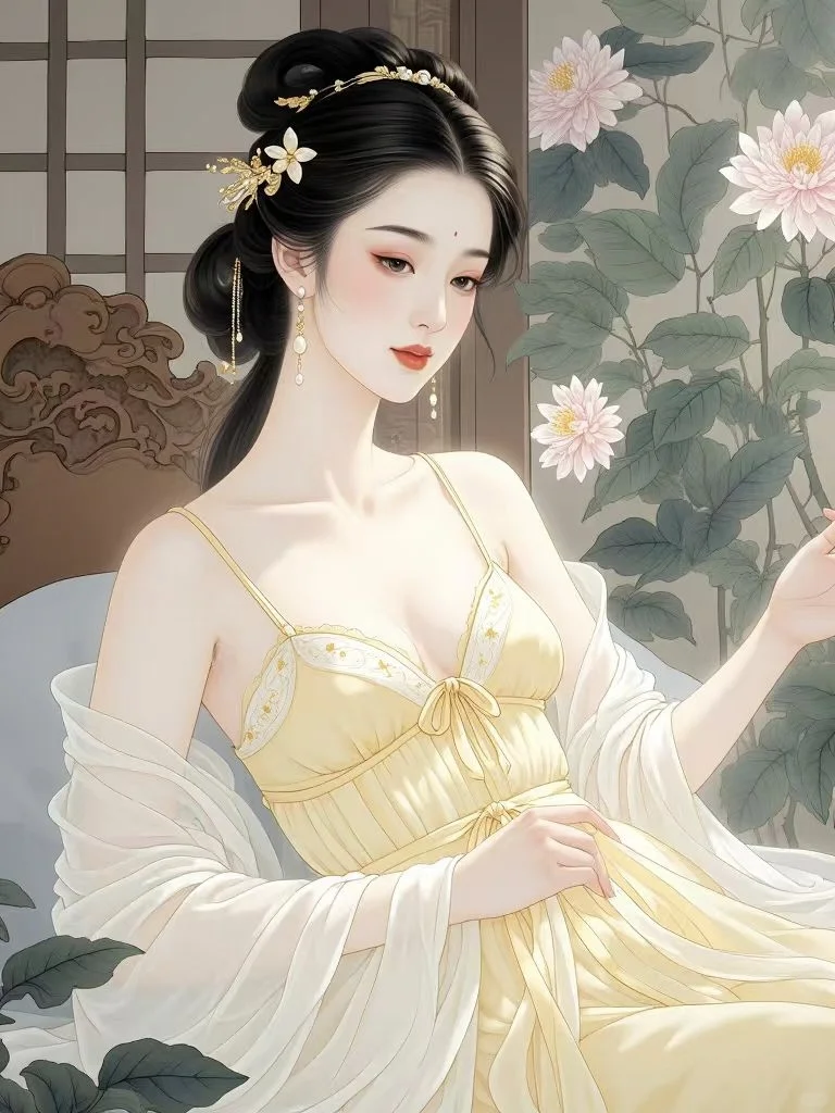 芙蓉帐暖度春宵……。