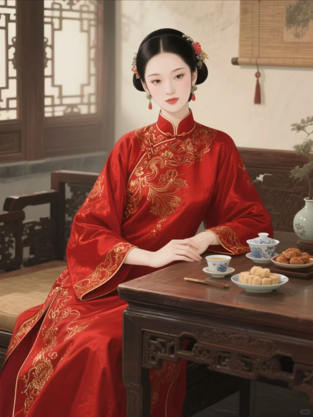 雅趣篇｜红装佳人，品茶谈心，优雅时光